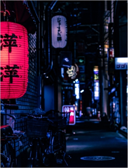 Enjoy night city view in Japan