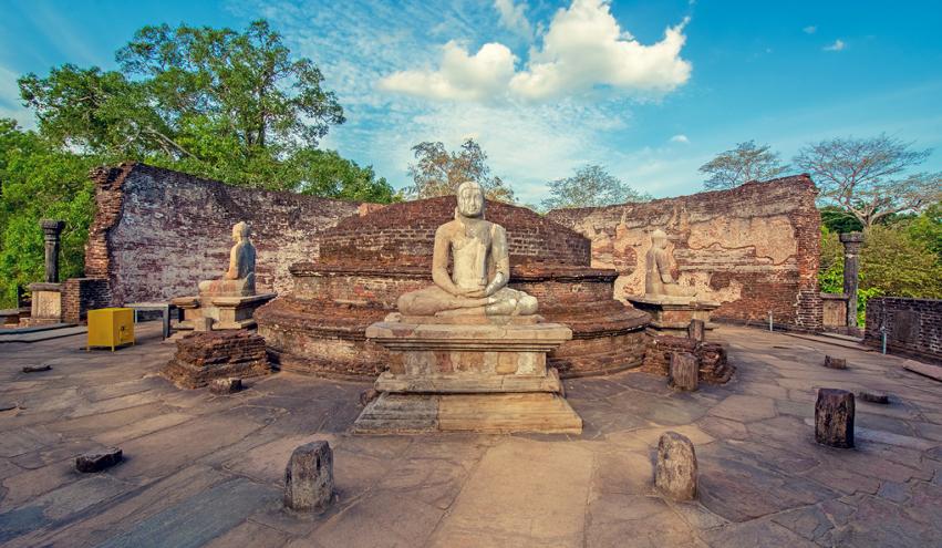 Historical landmark of Polonnaruwa Vatadage