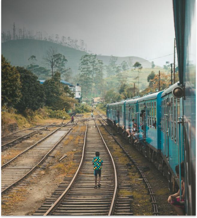 Railway station in Sri lanka Ella